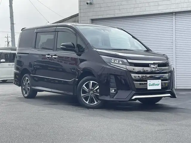 トヨタ ノア Si 長野県 2018(平30)年 7万km ボルドーマイカメタリック 純正9インチナビ/地デジ/バックカメラ/ビルドインETC/両側パワースライドドア/LEDライト/クルコン/保証書/取説/スペアキー