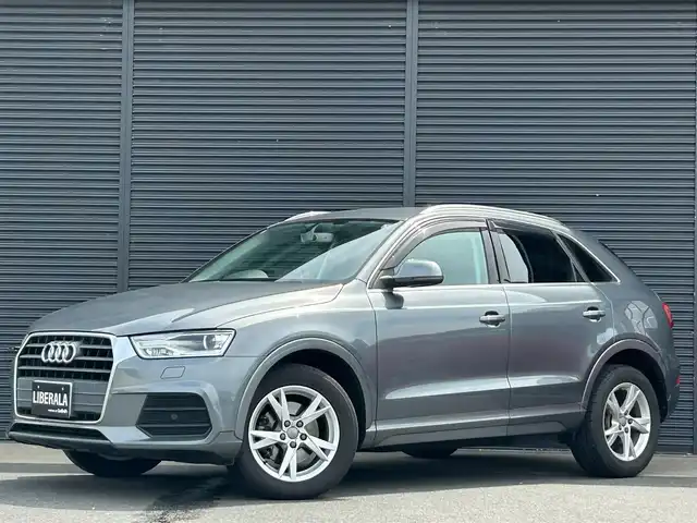 アウディ Ｑ３ 1．4 TFSI 茨城県 2015(平27)年 4万km モンスーングレーメタリック パーキングエイド/Bカメラ/スマートキー/純正HDDナビ/DVD/BT/TV/純正フロアマット/純正17インチAW/純正トランクマット/パワートランク/ETC