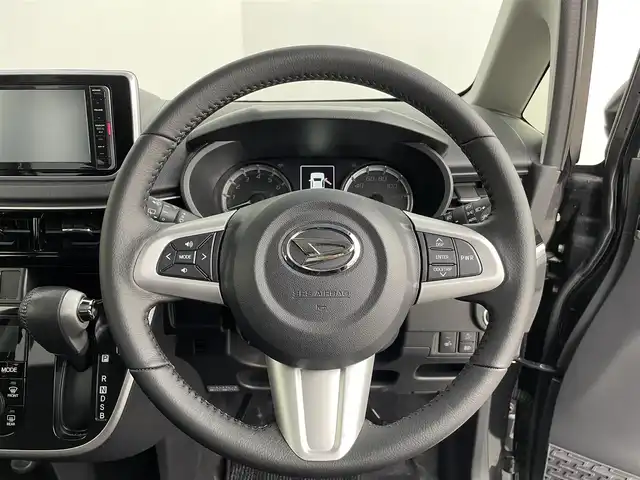 ダイハツ ムーヴ カスタム RS ハイパー SAⅢ 道央・札幌 2017(平29)年 2.9万km ブラックマイカメタリック ・ワンオーナー/・４WD/・純正メモリーナビ/　CD/DVD/SD/BT/フルセグ/・バックカメラ/・ドライブレコーダー/・スマートアシスト３/・レーンキープアシスト/・オートハイビーム/・ハーフレザーシート/・D席シートヒーター/・プッシュスタート/・スマートキー/・純正フロアマット/・ドアバイザー
