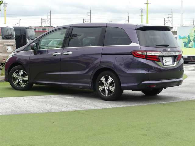 ホンダ オデッセイ G・EXホンダセンジング 千葉県 2017(平29)年 3.7万km プレミアムスパイスパープルP ホンダセンシング/・衝突軽減ブレーキ（CMBS）/・車線維持支援システム（LKAS）/・アダプティブクルーズコントロール（ACC）/・後方誤発進抑制機能/・誤発進抑制機能/両側パワースライドドア/純正ナビ/地デジTV/【DVD/CD再生機能　Bluetooth接続】/マルチビューカメラシステム/ドライブレコーダー（前後撮影）/革巻きステアリング/ETC/LEDヘッドライト/ウインカーミラー/コーナーセンサー/純正16インチアルミホイル/サイド/カーテンエアバッグ/Honda スマートキー