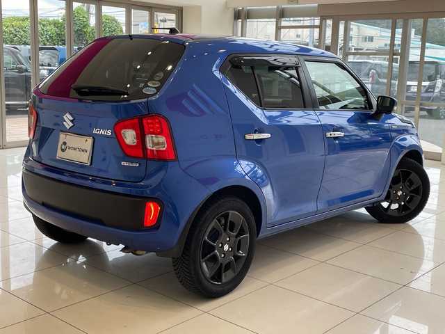 スズキ イグニス ハイブリッド MZ 埼玉県 2017(平29)年 3.6万km ブーストブルーパールメタリック セーフティサポート/メーカーメモリーナビ/　　CD/BT/USB/フルセグ/アラウンドビューモニター/クルーズコントロール/LEDヘッドライト/シートヒーター/純正16インチアルミホイール/ETC/スマートキー/禁煙車