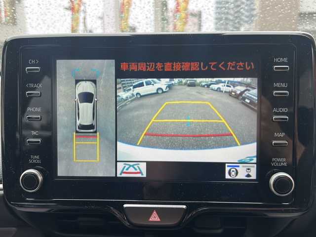 トヨタ ヤリス ハイブリッド G 宮崎県 2021(令3)年 4.9万km ホワイトパールクリスタルシャイン メモリナビ/Miracast対応/バックカメラ/サイドカメラ/フロントカメラ/全方位カメラ/アイドリングストップ/クルーズコントロール/プッシュスタート/ETC/LEDヘッドライト/シートヒーター/カーテンエアバッグ/AppleCarPray/AndroidAuto