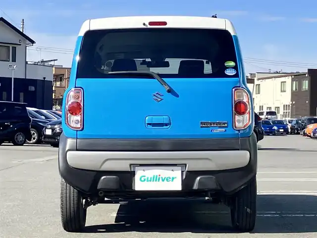 スズキ ハスラー G 静岡県 2018(平30)年 4.8万km サマーブルーM エンジンスタートボタン/パワーステアリング/パワーウィンドウ/アイドリングストップ/オートエアコン/バックカメラ/社外ディスプレイオーディオ（FH-7100DVD）/ドライブレコーダー/純正フロアマット/布シート/前席シートヒーター/ABS/横滑り防止装置/盗難防止装置/ハロゲン/Wエアバッグ/衝突軽減システム