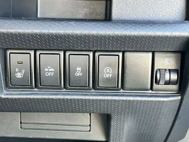 スズキ ハスラー G 静岡県 2018(平30)年 4.8万km サマーブルーM エンジンスタートボタン/パワーステアリング/パワーウィンドウ/アイドリングストップ/オートエアコン/バックカメラ/社外ディスプレイオーディオ（FH-7100DVD）/ドライブレコーダー/純正フロアマット/布シート/前席シートヒーター/ABS/横滑り防止装置/盗難防止装置/ハロゲン/Wエアバッグ/衝突軽減システム