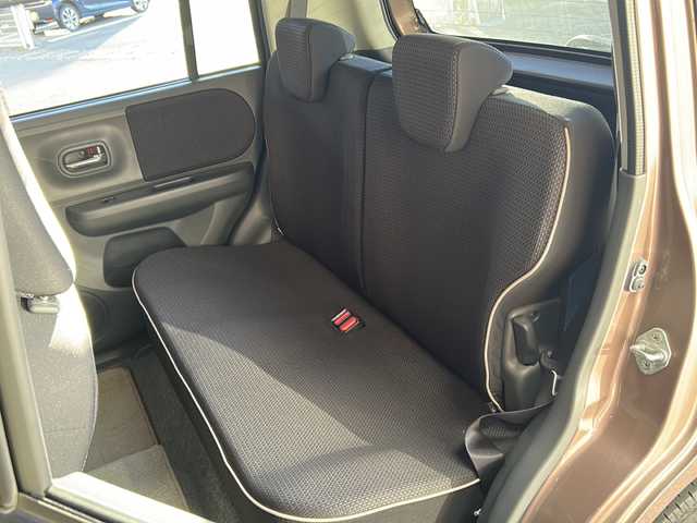 スズキ ラパン 10thアニバーサリーリミテッド 静岡県 2012(平24)年 9.4万km 茶 社外ナビ/シートヒーターD席/ETC/純正アルミホイール/純正フロアマット/スマートキー/スペアキー×１/プッシュスタート/オートエアコン/ハロゲンヘッドライト/Wエアバッグ/ABS/パワーウィンドウ/パワーステアリング