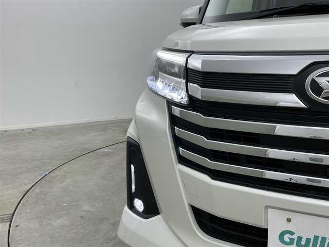 ダイハツ トール カスタムG ターボ 岡山県 2025(令7)年 1万km パールホワイトⅢ 純正9インチディスプレイオーディオ/(Bluetooth/USB/HDMI/Carplay/フルセグTV)/全方位カメラ/両側電動スライドドア/ステアリングリモコン/レーダークルーズコントロール/コーナーセンサー(前後)/オートハイビーム/LEDヘッドライト/レーンアシスト/オートブレーキホールド/アイドリングストップ/スマートキー(2本)/純正15インチアルミホイール/純正フロアマット