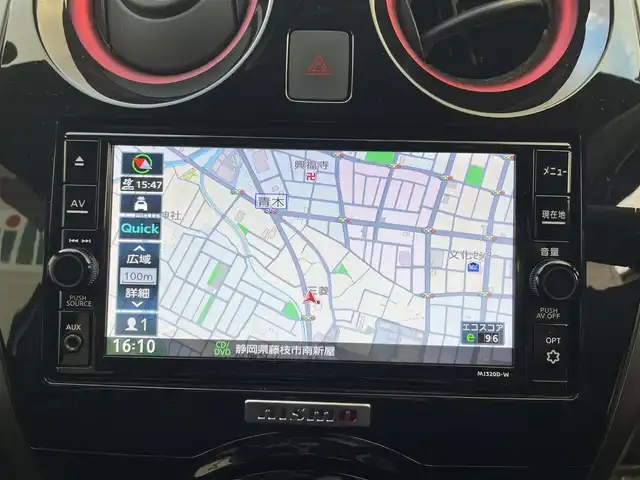 日産 ノート e－パワーニスモ S 静岡県 2020(令2)年 5万km ブリリアントホワイトパール 純正ナビ/（AM/FM/CD/DVD/BT)/フルセグTV/アラウンドビューモニター/バックカメラ/レーダークルーズコントロール/スマートキー/プッシュスタート/デジタルインナーミラー/MOMOシフト（純正積込あり）/レオニス17インチアルミホイール/純正フロアマット/エマージェンシーブレーキ/レーンキープアシスト/横滑り防止装置/LEDヘッドライト/オートマチックハイビーム/保証書