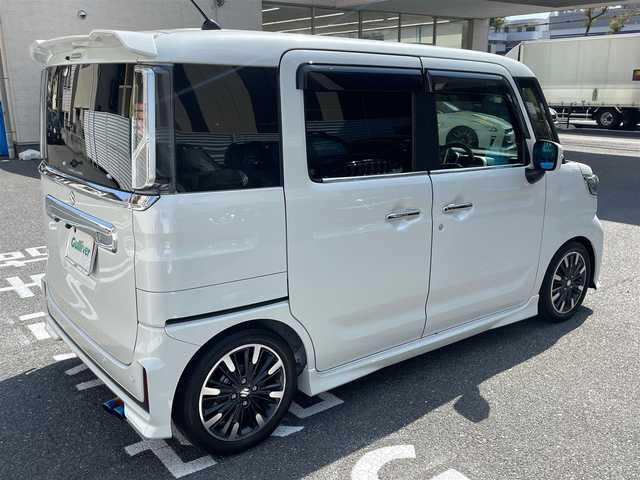スズキ スペーシア カスタム HYBRID XS ターボ 宮崎県 2021(令3)年 2.5万km ピュアホワイトP ワンオーナー/社外メモリーナビ/フルセグTV/バックカメラ/ETC/セーフティサポート/・デュアルカメラブレーキサポート/・車線逸脱警報機能/・アダプティブクルーズコントロール/・誤発進抑制機能/・後方誤発進抑制機能/・後退時ブレーキサポート/・リアパーキングセンサー/両側パワースライドドア/ハーフレザーシート/D席シートヒーター/革巻きステアリング/パドルシフト/LEDヘッドランプ/オートライト/スペアキー×１/アイドリングストップ/ターボ/ローダウンサス/新車時整備手帳/　　【保証書】/取扱説明書