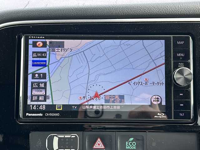 三菱 アウトランダー ＰＨＥＶ G セーフティパッケージ 山梨県 2017(平29)年 7.5万km スターリングシルバーM