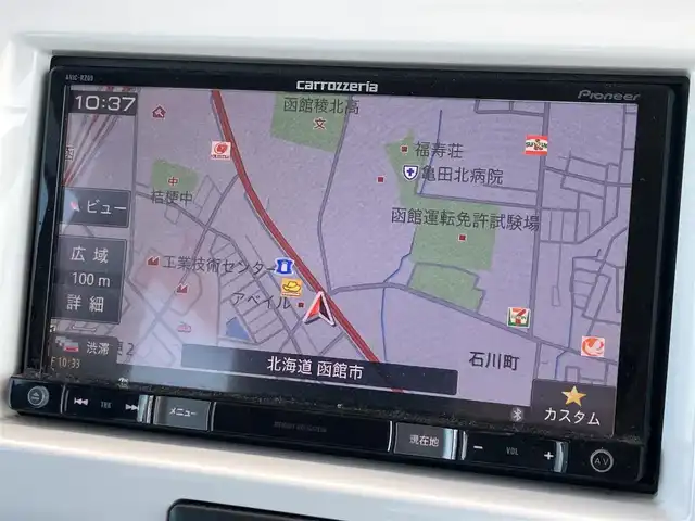スズキ ハスラー G ターボ 道南・函館 2015(平27)年 13.4万km クリスタルホワイトパール/ブラック2トーン ・社外ナビ/・フルセグTV/・社外ＡＷ付き夏冬タイヤ/・衝突被害軽減ブレーキ/・シートヒーター/・ダウンヒルアシストコントロール/・アイドリングストップ/・横滑り防止装置/・フロントフォグランプ/・ＥＴＣ/・スマートキー