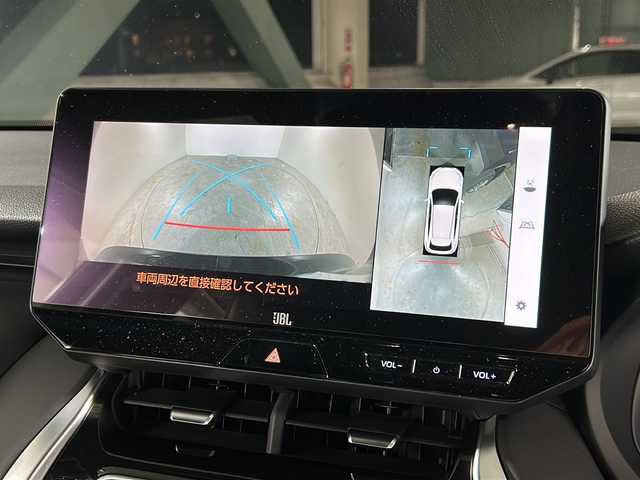 トヨタ ハリアー ハイブリッド Z レザーパッケージ 広島県 2023(令5)年 2.7万km プレシャスブラックパール 調光パノラマルーフ/モデリスタエアロ（F/S/R）/トヨタセーフティセンス/・プリクラッシュセーフティ/・レーンディパーチャーアラート/・LTA/・先行車発進告知/・RSA/・レーダークルーズコントロール/クリアランスソナー/HUD/BSM/デジタルインナーミラー/JBLプレミアムサウンド/純正12.3インチナビ/・フルセグ/Bluetooth/HDMI/USB/パノラミックビューモニター/ステアリングヒーター/革巻きステアリング/ステアリングスイッチ/黒革シート/シートヒーター/ベンチレーション/パワーシート/シートメモリー/ワイヤレス充電/レーダー探知器（ZERO807LV）/純正ドライブレコーダー/ETC2.0/純正ドアバイザー/純正19インチアルミホイール/W+サイド+カーテンエアバック