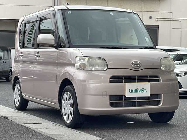 ダイハツ タント X 岡山県 2013(平25)年 4.8万km ライトローズマイカメタリック 登録時走行距離47818km/純正CDオーディオ/片側パワースライドドア/ドライブレコーダー/オートエアコン/フロアマット/スマートキー/保証書