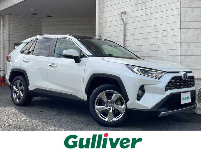 トヨタ ＲＡＶ４ ハイブリットG 神奈川県 2020(令2)年 2.9万km ホワイトパールクリスタルシャイン ワンオーナー/サンルーフ/純正メーカーナビ/(AM/FM/USB/BT/Miracast/フルセグTV)/全方位カメラ/衝突被害軽減ブレーキ/レーンキープアシスト/ブラインドスポットモニター/クリアランスソナー/オートハイビーム/レーダークルーズコントロール/黒革シート/D席メモリー機能付パワーシート/D/N席シートヒーター/ステアリングヒーター/AC100V電源/パワーバックドア/ルーフレール/ビルトインETC2.0/オートミラー/ISOFIX/スペアキー×1/保証書/取扱説明書