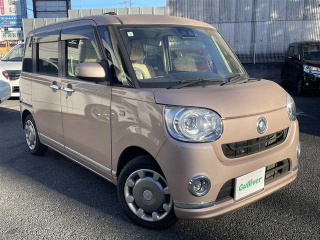 ダイハツ ムーヴ キャンバス G メイクアップ リミテッド　SAⅢ 埼玉県 2018(平30)年 0.6万km ライトローズマイカメタリックⅡ AIS検査済み/登録時走行5608km/車検R8年3月まで/純正8型ナビ/CD/DVD/BT/フルセグTV/360カメラ/両側電動スライドドア/レーダークルーズコントロール/レーダーブレーキ/オートハイビーム/LEDヘッドライト/ドライブレコーダー/ETC/フロアマット/ドアバイザー/アイドリングストップ/スマートキー/スペアキー/新車保証書