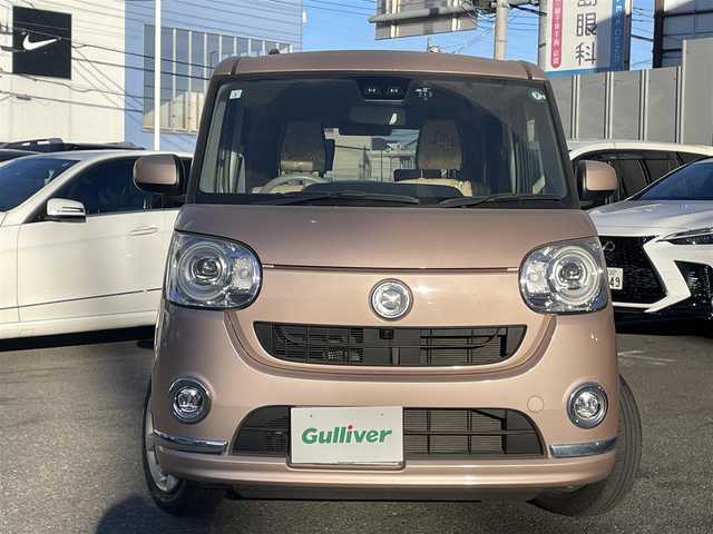 ダイハツ ムーヴ キャンバス G メイクアップ リミテッド　SAⅢ 埼玉県 2018(平30)年 0.6万km ライトローズマイカメタリックⅡ AIS検査済み/登録時走行5608km/車検R8年3月まで/純正8型ナビ/CD/DVD/BT/フルセグTV/360カメラ/両側電動スライドドア/レーダークルーズコントロール/レーダーブレーキ/オートハイビーム/LEDヘッドライト/ドライブレコーダー/ETC/フロアマット/ドアバイザー/アイドリングストップ/スマートキー/スペアキー/新車保証書