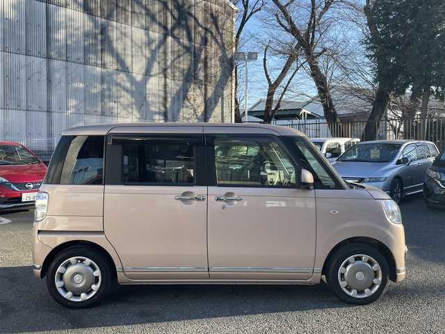 ダイハツ ムーヴ キャンバス G メイクアップ リミテッド　SAⅢ 埼玉県 2018(平30)年 0.6万km ライトローズマイカメタリックⅡ AIS検査済み/登録時走行5608km/車検R8年3月まで/純正8型ナビ/CD/DVD/BT/フルセグTV/360カメラ/両側電動スライドドア/レーダークルーズコントロール/レーダーブレーキ/オートハイビーム/LEDヘッドライト/ドライブレコーダー/ETC/フロアマット/ドアバイザー/アイドリングストップ/スマートキー/スペアキー/新車保証書