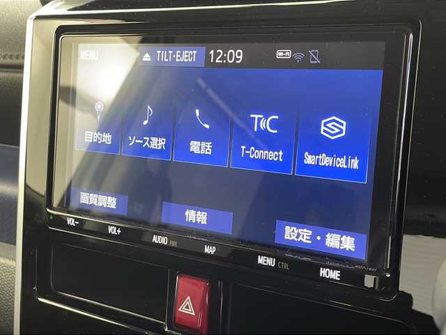トヨタ ルーミー カスタムG－T 福井県 2018(平30)年 6.4万km パールホワイトⅢ モデリスタエアロ/純正９インチナビ/（フルセグ/BT/CD/DVD）/バックカメラ/両側パワースライドドア/スマートアシスト/衝突回避支援システム/オートハイビーム/LEDオートライト/純正アルミホイール/プッシュスタート/ステアリングスイッチ/フォグランプ/ETC/スマートキー
