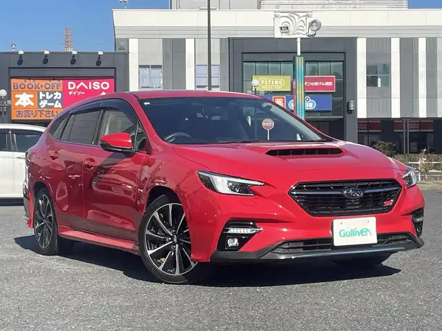 スバル レヴォーグ 1．8STIスポーツ EX 千葉県 2021(令3)年 5.5万km ピュアレッド ワンオーナー/スバルアイサイトテクノロジー/・衝突軽減ブレーキ/・レーダークルーズコントロール/・ステアリング連動ヘッドランプ/・横滑り防止/・オートライト/・SOSコール/・サイドカメラ/・バックカメラ/純正11.6インチナビ/・AM/FM/フルセグTV/・Bluetooth/USB/AUX/赤レザーシート/パドルシフト/パワーシート前席/シートヒーター前席/後席/シートメモリー/パワーバックドア/LEDヘッドライト/LEDフォグランプ/ETC/純正ラバーフロアマット/純正ドアバイザー/電動パーキング/プッシュスタート/スマートキー/スペアキー/保証書/取扱説明書
