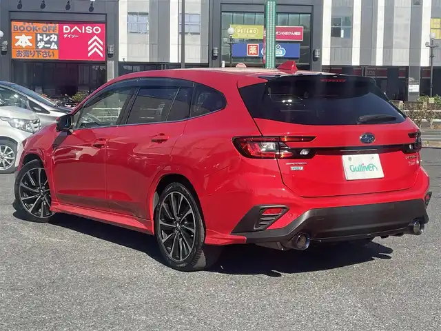 スバル レヴォーグ 1．8STIスポーツ EX 千葉県 2021(令3)年 5.5万km ピュアレッド ワンオーナー/スバルアイサイトテクノロジー/・衝突軽減ブレーキ/・レーダークルーズコントロール/・ステアリング連動ヘッドランプ/・横滑り防止/・オートライト/・SOSコール/・サイドカメラ/・バックカメラ/純正11.6インチナビ/・AM/FM/フルセグTV/・Bluetooth/USB/AUX/赤レザーシート/パドルシフト/パワーシート前席/シートヒーター前席/後席/シートメモリー/パワーバックドア/LEDヘッドライト/LEDフォグランプ/ETC/純正ラバーフロアマット/純正ドアバイザー/電動パーキング/プッシュスタート/スマートキー/スペアキー/保証書/取扱説明書
