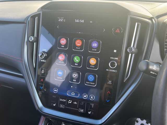 スバル レヴォーグ 1．8STIスポーツ EX 千葉県 2021(令3)年 5.5万km ピュアレッド ワンオーナー/スバルアイサイトテクノロジー/・衝突軽減ブレーキ/・レーダークルーズコントロール/・ステアリング連動ヘッドランプ/・横滑り防止/・オートライト/・SOSコール/・サイドカメラ/・バックカメラ/純正11.6インチナビ/・AM/FM/フルセグTV/・Bluetooth/USB/AUX/赤レザーシート/パドルシフト/パワーシート前席/シートヒーター前席/後席/シートメモリー/パワーバックドア/LEDヘッドライト/LEDフォグランプ/ETC/純正ラバーフロアマット/純正ドアバイザー/電動パーキング/プッシュスタート/スマートキー/スペアキー/保証書/取扱説明書