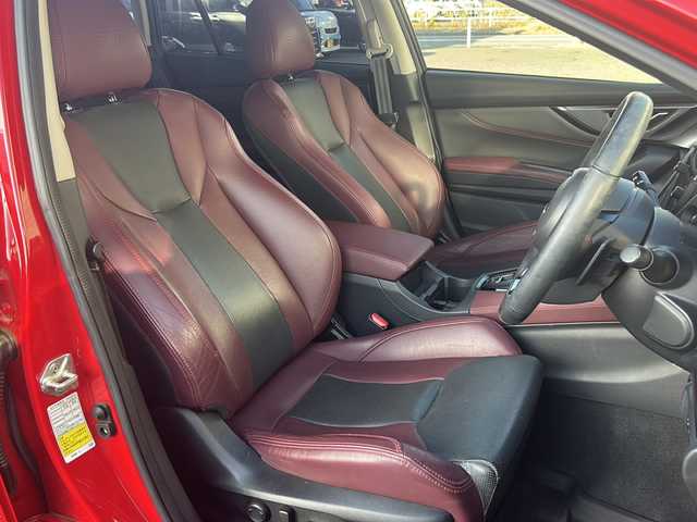 スバル レヴォーグ 1．8STIスポーツ EX 千葉県 2021(令3)年 5.5万km ピュアレッド ワンオーナー/スバルアイサイトテクノロジー/・衝突軽減ブレーキ/・レーダークルーズコントロール/・ステアリング連動ヘッドランプ/・横滑り防止/・オートライト/・SOSコール/・サイドカメラ/・バックカメラ/純正11.6インチナビ/・AM/FM/フルセグTV/・Bluetooth/USB/AUX/赤レザーシート/パドルシフト/パワーシート前席/シートヒーター前席/後席/シートメモリー/パワーバックドア/LEDヘッドライト/LEDフォグランプ/ETC/純正ラバーフロアマット/純正ドアバイザー/電動パーキング/プッシュスタート/スマートキー/スペアキー/保証書/取扱説明書