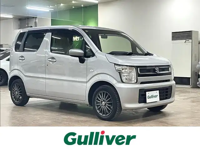 スズキ ワゴンＲ FA 道央・札幌 2018(平30)年 11.3万km シルキーシルバーメタリック 4WD/寒冷地仕様/横滑り防止/社外CDオーディオ/シートヒーター（D席）/ミラーヒーター/ETC/リモコンキー/スペアキー/フロアマット/ドアバイザー/サマータイヤセット積込み　/　155/65/14　2018年製3mm/保証書/取扱説明書
