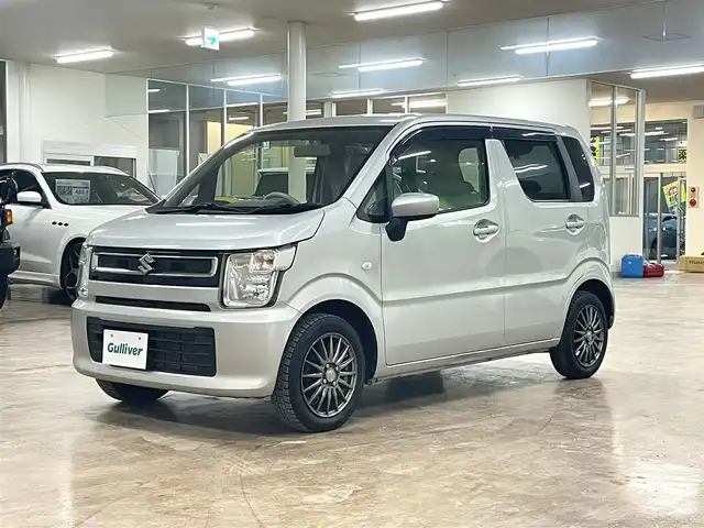 スズキ ワゴンＲ FA 道央・札幌 2018(平30)年 11.3万km シルキーシルバーメタリック 4WD/寒冷地仕様/横滑り防止/社外CDオーディオ/シートヒーター（D席）/ミラーヒーター/ETC/リモコンキー/スペアキー/フロアマット/ドアバイザー/サマータイヤセット積込み　/　155/65/14　2018年製3mm/保証書/取扱説明書