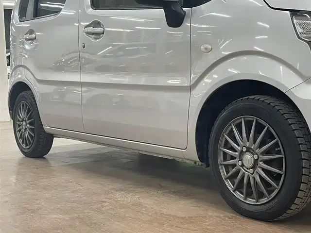 スズキ ワゴンＲ FA 道央・札幌 2018(平30)年 11.3万km シルキーシルバーメタリック 4WD/寒冷地仕様/横滑り防止/社外CDオーディオ/シートヒーター（D席）/ミラーヒーター/ETC/リモコンキー/スペアキー/フロアマット/ドアバイザー/サマータイヤセット積込み　/　155/65/14　2018年製3mm/保証書/取扱説明書