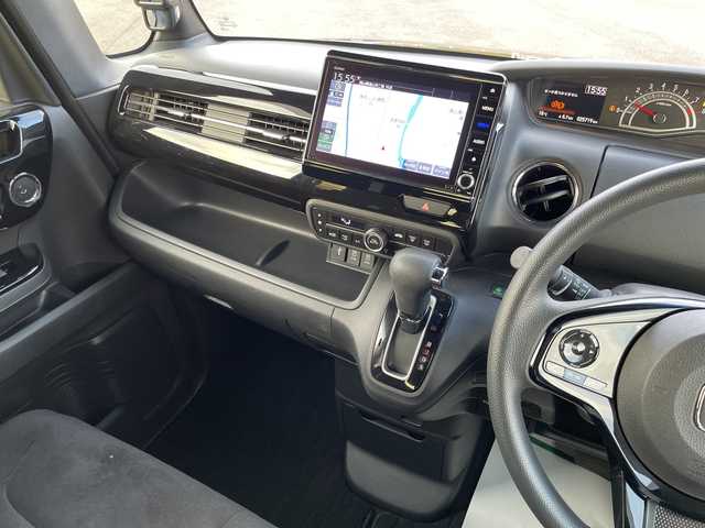 ホンダ Ｎ ＢＯＸ カスタム L 岡山県 2021(令3)年 2.6万km クリスタルブラックパール 純正8インチナビ　VXU-217NBi/フルセグTV、Bluetooth、CD、DVD、AM、FM/バックカメラ/ETC/前方ドライブレコーダー/前席シートヒーター/片側パワースライドドア/レーダークルーズコントロール/ホンダセンシング/シートバックテーブル/リアロールサンシェード