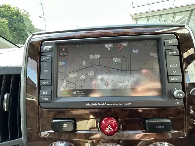 三菱 デリカＤ：５ エクシード 埼玉県 2009(平21)年 12.2万km ウォームホワイトP/クールシルバー 純正HDDナビ/CD/DVD/MSV/クルーズコントロール/バック/サイドカメラ/純正規格外18インチアルミホイール/片側パワースライドドア/社外前後ドライブレコーダー/(ZDR-015)/後席用モニター/(ALPINE)/ステアリングスイッチ/バンジーコート/純正ドアバイザー/純正フロアマット/ETC