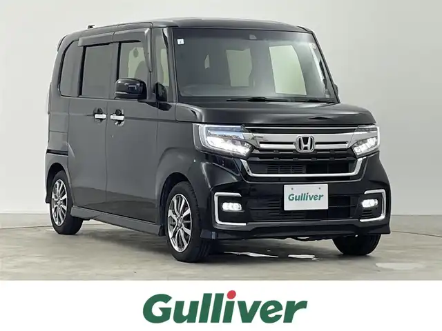 ホンダ Ｎ ＢＯＸ カスタム L 千葉県 2021(令3)年 3.7万km クリスタルブラックパール ホンダセンシング/・CMBS　衝突軽減ブレーキ/・ACC　アダプティブクルーズコントロール/・先行車発進お知らせ/・レーンキープアシスト/・標識認識機能/純正8インチナビ/・型番：VXU-217NBi/・CD/DVD/フルセグ/Bluetooth/SD/USB/・ETC/・バックカメラ　バックモニター/両側電動ドア　両側パワースライドドア/コーナーセンサー　パーキングセンサー/純正14インチアルミホイール/LEDヘッドライト/フォグランプ/オートライト/オートハイビーム/ヘッドライトレベライザー/前席シートヒーター/ベンチシート/チップアップシート/スマートキー/スペアキー/プッシュスタートボタン/オートエアコン/純正フロアマット/電動格納ミラー/ステアリングリモコン　ステアリングスイッチ/横滑り防止装置