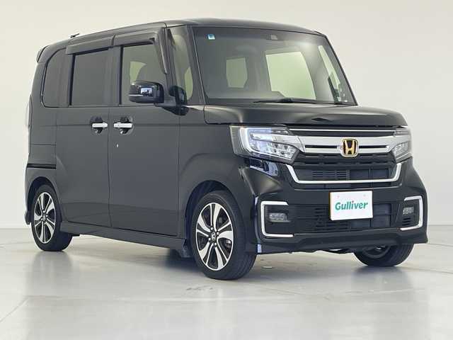 ホンダ Ｎ ＢＯＸ カスタム L ターボ 愛知県 2021(令3)年 4.4万km クリスタルブラックパール ホンダセンシング/衝突軽減ブレーキ/誤発進抑制機能/アダプティブクルーズコントロール/歩行者事故低減ステアリング/路外逸脱抑制機能/車線維持支援システム/先行車発進のお知らせ/標識認識システム/オートハイビーム/パーキングセンサー/純正ナビ/バックカメラ/フルセグTV/純正アルミホイール/ドライブレコーダー/スマートキー/プッシュスタート/ハーフレザーシート/シートヒーター/LEDヘッドライト