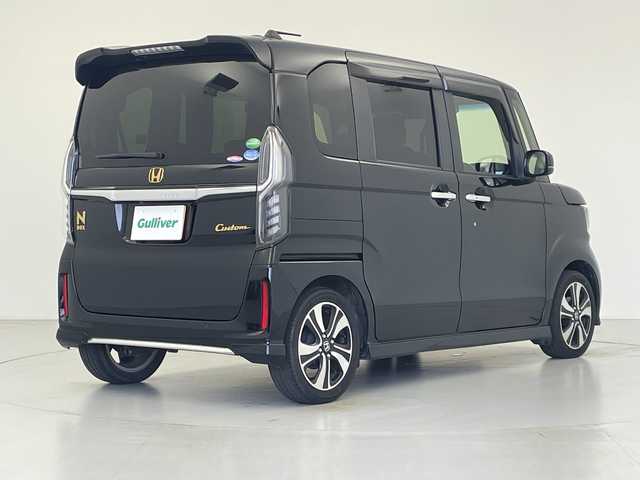 ホンダ Ｎ ＢＯＸ カスタム L ターボ 愛知県 2021(令3)年 4.4万km クリスタルブラックパール ホンダセンシング/衝突軽減ブレーキ/誤発進抑制機能/アダプティブクルーズコントロール/歩行者事故低減ステアリング/路外逸脱抑制機能/車線維持支援システム/先行車発進のお知らせ/標識認識システム/オートハイビーム/パーキングセンサー/純正ナビ/バックカメラ/フルセグTV/純正アルミホイール/ドライブレコーダー/スマートキー/プッシュスタート/ハーフレザーシート/シートヒーター/LEDヘッドライト