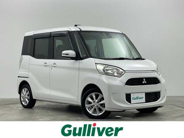 三菱 ｅＫスペース T セーフティパッケージ 群馬県 2018(平30)年 2.4万km シルキーホワイト 純正７型ナビ　全方位カメラ　衝突軽減　クルコン　ＩＤストップ　後席サーキュレーター　フルセグ　前後ドラレコ　片側パワスラ　純正フロアマット　サイドバイザー　Ｐスタート　スマートキー　純正アルミ　禁煙車