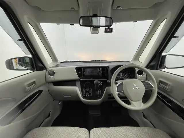 三菱 ｅＫスペース T セーフティパッケージ 群馬県 2018(平30)年 2.4万km シルキーホワイト 純正７型ナビ　全方位カメラ　衝突軽減　クルコン　ＩＤストップ　後席サーキュレーター　フルセグ　前後ドラレコ　片側パワスラ　純正フロアマット　サイドバイザー　Ｐスタート　スマートキー　純正アルミ　禁煙車