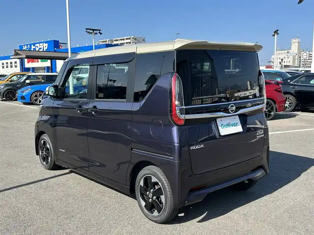 日産 ルークス ハイウェイスター X 長崎県 2021(令3)年 7.1万km 紺Ⅱ 純正9インチナビ/全方位カメラ/フルセグTV/CD/DVD/BT/衝突被害軽減ブレーキ/レーンキープアシスト/前後コーナーセンサー/オートライト/片側パワースライド/ハンズフリーオートスライド/後席サーキュレーター/LEDヘッドライト/フォグランプ/ドアバイザー/電格ミラー/プッシュスタート