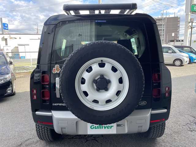 ランドローバー ランドローバー ディフェンダー 110S 岩手県 2020(令2)年 4万km 黒 ワンオーナー/エアサスペンション/全方位カメラ/衝突軽減ブレーキ/レーダークルーズコントロール/レーンキープアシスト/オートマチックパーキングエイド/リアトラフィックモニター/クリアランスソナー/横滑り防止装置/純正ナビ（BT/AM/FM/USB）/アイドリングストップ/ミラー型前後ドライブレコーダー/ビルトインETC2.0/純正ルーフキャリアー/ルーフラック/純正フロアマット/LEDヘッドライト/スマートキー　2本/プッシュスタート/ステアリングスイッチ/保証書/取扱説明書