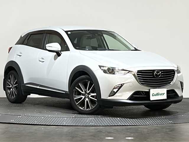 マツダ ＣＸ－３ XD ツーリング Lパッケージ 愛媛県 2015(平27)年 16.6万km 白 ・純正ナビ/(フルセグ/CD/DVD/BT)/・バックカメラ/・SBS/SCBS/・BSM/・レーダークルーズコントロール/・車線逸脱警報システム/・アイドリングストップ/・D/N席シートヒーター/・パドルシフト/・純正18インチアルミホイール/・純正フロアマット/・ステアリングリモコン/・ドアバイザー/・ETC/・スペアキー