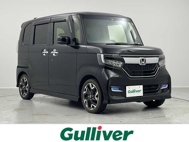 ホンダ Ｎ ＢＯＸ カスタム G L ターボ ホンダセンシング 茨城県 2018(平30)年 7.8万km クリスタルブラックパール 純正8型ナビ(BT/CD/DVD)/フルセグTV/パワースライドドア(両側)/バックモニター/ビルトインETC/ドライブレコーダー/アダプティブクルーズコントロール/ソナーセンサー/ホンダセンシング/・衝突軽減ブレーキ/・誤発進抑制機能(前後)/・歩行者事故低減ステアリング/・先行車発進お知らせ機能/・車線維持支援システム/・オートハイビーム/・標識認識機能/ターボ/LEDヘッドランプ/本革巻きステアリング/パドルシフト/合皮/トリコットコンビシート/前席ベンチシート/後席チップアップ機能/純正15インチアルミホイール/スマートキーシステム/プッシュエンジンスタート