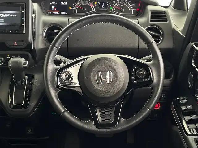 ホンダ Ｎ ＢＯＸ カスタム L ターボ 鹿児島県 2021(令3)年 0.9万km ミッドナイトブルービームM Gathers7インチナビゲーション(VXM-215Ci)/フルセグ BT/ホンダセンシング/レーダークルーズコントロール/バックカメラ/両側パワースライドドア/純正前後ドライブレコーダー/ハーフレザーシート/シートヒーター/パドルシフト/ETC/AUTOライト/LEDヘッドライト/オートマチックハイビーム/純正15インチアルミホイール/純正フロアマット/チップアップシート/カーテンエアバッグ