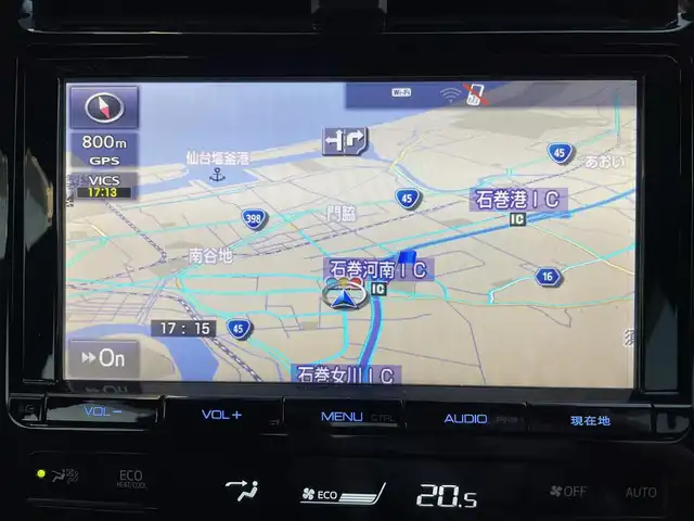 トヨタ プリウス A ツーリングセレクション 宮城県 2016(平28)年 10.3万km エモーショナルレッド 登録時走行距離102331km/黒革シート/トヨタセーフティセンス/PCS・LDA・ACC・BCM・ICS・AHB/ヘッドアップディスプレイ/パーキングアシスト/純正９インチナビ/CD・DVD・Bluetooth/フルセグTV/バックカメラ/プッシュスタート/スマートキー×２/ステアリングリモコン/ビルトインETC/前席シートヒーター/横滑り防止装置/LEDヘッドライト/フォグランプ/ハンドルカバー/ドアバイザー