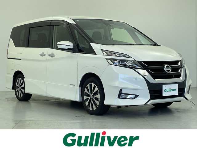 日産 セレナ ハイウェイスターVセレクションⅡ 愛知県 2018(平30)年 6.1万km ブリリアントホワイトパール ワンオーナー/純正9インチメモリナビ・フルセグＴＶ/ＣＤ・ＤＶＤ・Bluetooth/アラウンドビューモニター/両側パワースライドドア/ハンズフリーパワースライドドア/後席オートエアコン/スマートキー/エンジンプッシュスタート/LEDヘッドライト/プロパイロット/サンシェード/後席テーブルUSBポート有/ETC