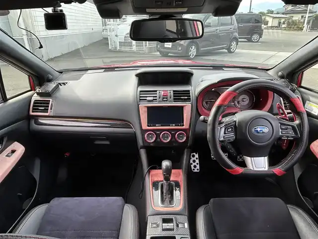 スバル ＷＲＸ Ｓ４ 2．0GT‐S アイサイト 山梨県 2016(平28)年 7.3万km ピュアレッド アイサイト/　・プリクラッシュブレーキ/　・車線逸脱警報/　・車線逸脱抑制装置/　・先行車発進お知らせ/　・スバルリヤビークルディテクション/　・全車速追従機能付きクルーズコントロール/社外フロントエアロ/純正ナビ/　(CD/DVD/USB/SD/iPod/BT/TV)/バックカメラ/サイドカメラ/オートライト/フォグランプ/ハーフレザーシート/パワーシート/純正18インチアルミホイール/パドルシフト/ブラインドスポットモニター/HKSマフラー/JBLウーファー/Blitz　DSC-FOUR/Blitz　タワーバー/HELLA　ホーン/スマートキー/ETC