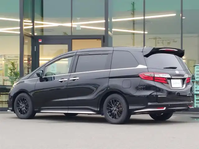 ホンダ オデッセイ アブソルート・EXホンダセンジング 東京都 2019(令1)年 4.9万km クリスタルブラックパール 純正9インチナビ(VXM-197VFi)/【DVD/CD/radio/TV/BT/SD/USB/ipod】/マルチビューカメラシステム/ETC2.0/レーダークルーズコントロール/両側電動スライドドア/ブラインドスポットインフォメーション/スマートパーキングアシスト/VSA/ハーフレザーシート/シートヒーター/パワーシート/オットマン/LEDヘッドライト/フォグランプ/社外16インチアルミホイール/プッシュスタート/スマートキー