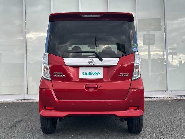 日産 デイズ ルークス ハイウェイスター Gターボ 福岡県 2018(平30)年 9.1万km スパークリングレッドM 純正7インチナビ/（TV/Bluetooth/AM/FM/SD/CD/DVD）/アラウンドビューモニター/両側パワースライドドア/純正15インチアルミホイール/純正フロアマット/オートライト/オートハイビーム/LEDヘッドライト/フォグランプ/衝突軽減ブレーキ/プッシュスタート/スマートキー/スペアキー