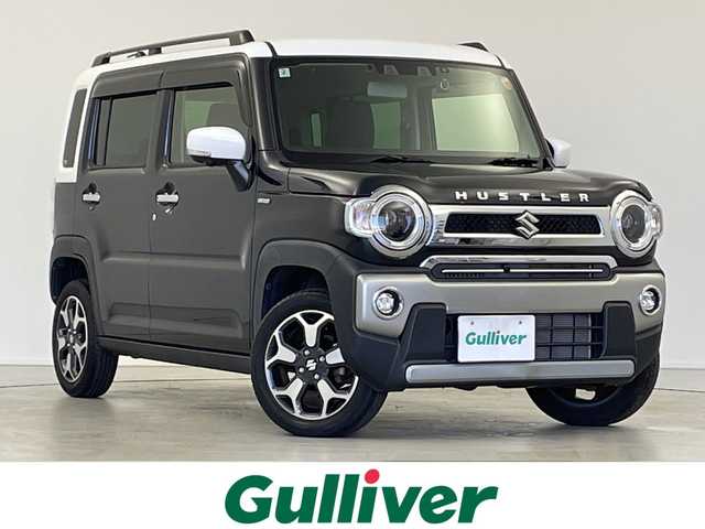 スズキ ハスラー Jスタイル 岐阜県 2022(令4)年 1.5万km ブルーイッシュブラックパール デュアルカメラブレーキサポート/Panasonic7インチナビ/（CD/DVD/Bluetooth/フルセグ/SD）/全方位カメラ/前席シートヒーター/前方ドライブレコーダー/ETC/ステアリングスイッチ/オートLEDライト/電動格納ミラー/スマートキー/純正フロアマット