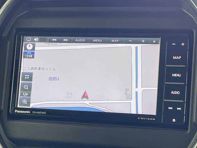 スズキ ハスラー Jスタイル 岐阜県 2022(令4)年 1.5万km ブルーイッシュブラックパール デュアルカメラブレーキサポート/Panasonic7インチナビ/（CD/DVD/Bluetooth/フルセグ/SD）/全方位カメラ/前席シートヒーター/前方ドライブレコーダー/ETC/ステアリングスイッチ/オートLEDライト/電動格納ミラー/スマートキー/純正フロアマット