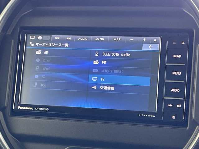 スズキ ハスラー Jスタイル 岐阜県 2022(令4)年 1.5万km ブルーイッシュブラックパール デュアルカメラブレーキサポート/Panasonic7インチナビ/（CD/DVD/Bluetooth/フルセグ/SD）/全方位カメラ/前席シートヒーター/前方ドライブレコーダー/ETC/ステアリングスイッチ/オートLEDライト/電動格納ミラー/スマートキー/純正フロアマット