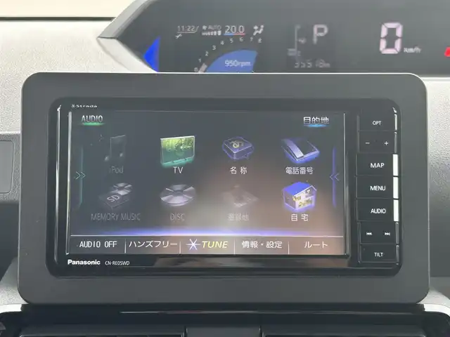 ダイハツ タント カスタム X 福島県 2019(令1)年 3.6万km シャイニングホワイトパール 社外ナビゲーション/型番：CN-RE05WD/【CD/DVD/SD/USB/BT/TV】/バックカメラ/フリップダウンモニター/ドライブレコーダー/ETC/両側電動スライドドア/衝突回避支援ブレーキ機能/車線逸脱警報機能/車線逸脱抑制制御機能/アイドリングストップ/LEDオートライト/LEDフォグランプ/純正フロアマット/純正ドアバイザー