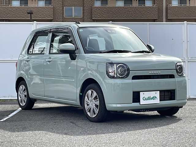 ダイハツ ミラ トコット L SA Ⅲ 秋田県 2019(令1)年 4.7万km セラミックグリーンM ワンオーナー/４WD/純正オーディオ/Bluetooth　USB　CD/衝突軽減ブレーキ/コーナーセンサー/オートハイビーム/横滑り防止装置/リモコンキー/純正フロアマット/純正ドアバイザー